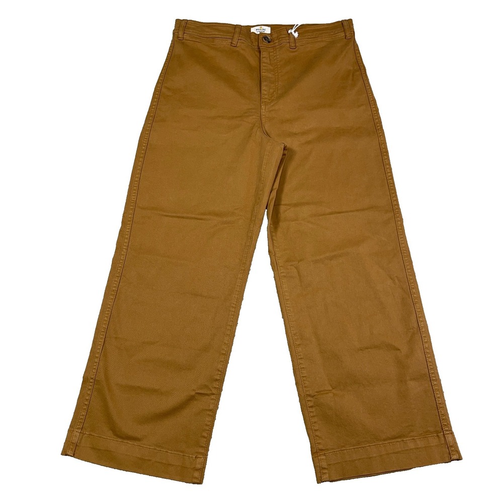 Marine Layer Wide Leg Cotton Pants in Caramel - Women's